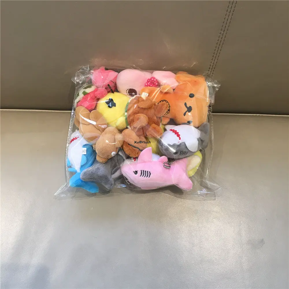 48PCS Random Styles Plush Toy 4-15CM Bear Duck Animal Cute Soft Stuffed Dolls For Kids Christmas Gift