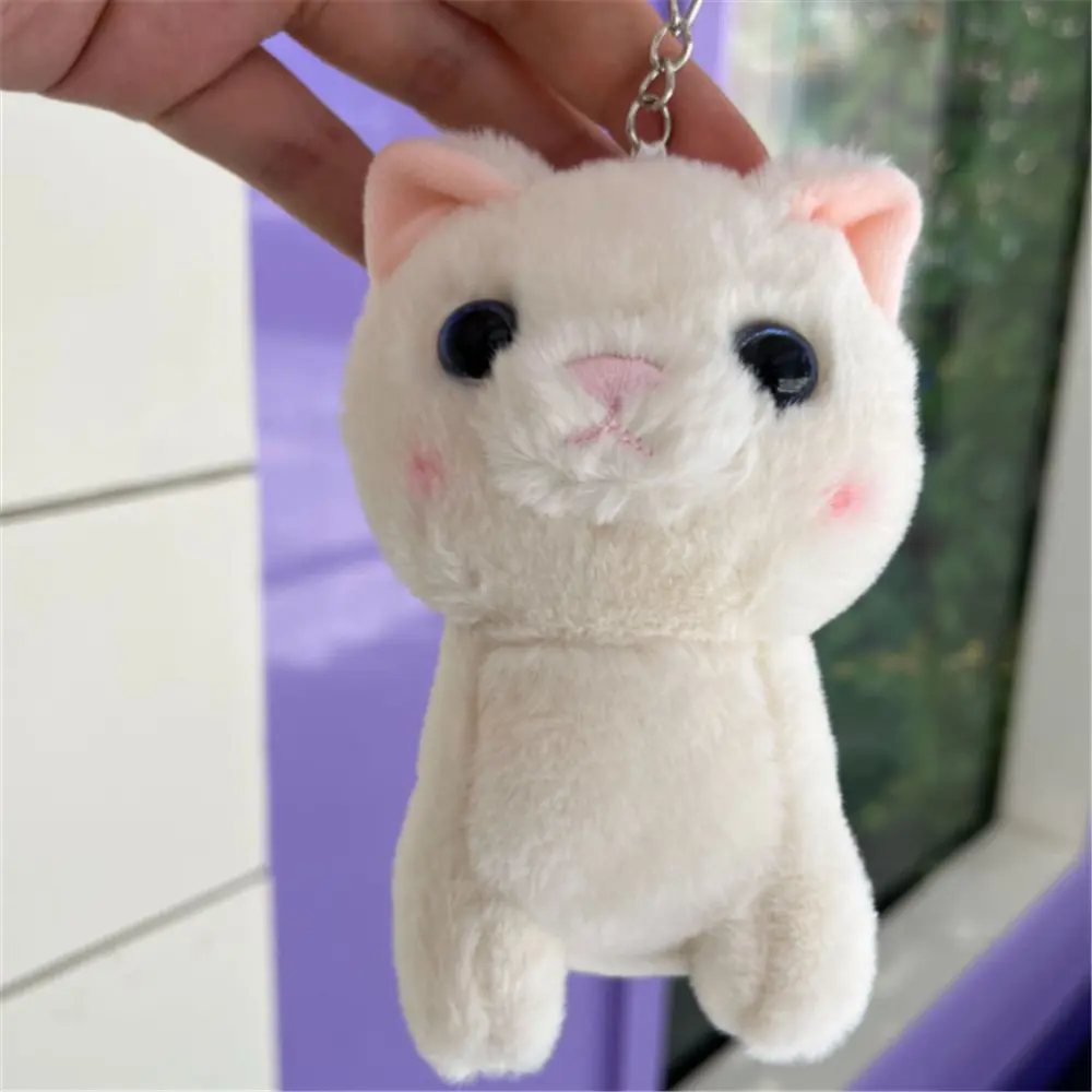 Cat Toy , Size 12CM Cute Cat Stuffed Plush Animal Toy ,  New Gift Key Chain Cat