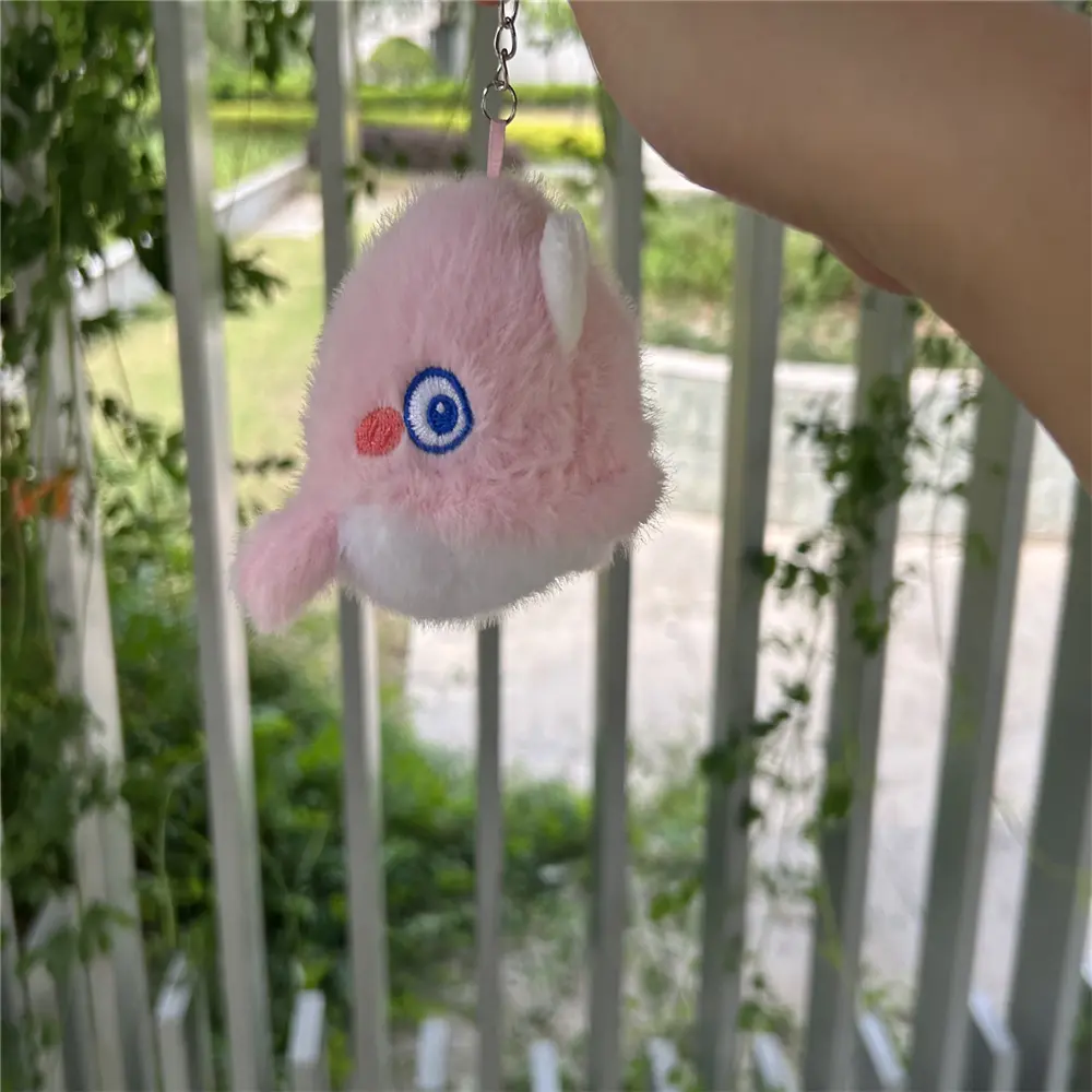 24PCS Mix 2Colors 11CM-13CM , Whale Plush Stuffed Key Ring Chain Doll Toy