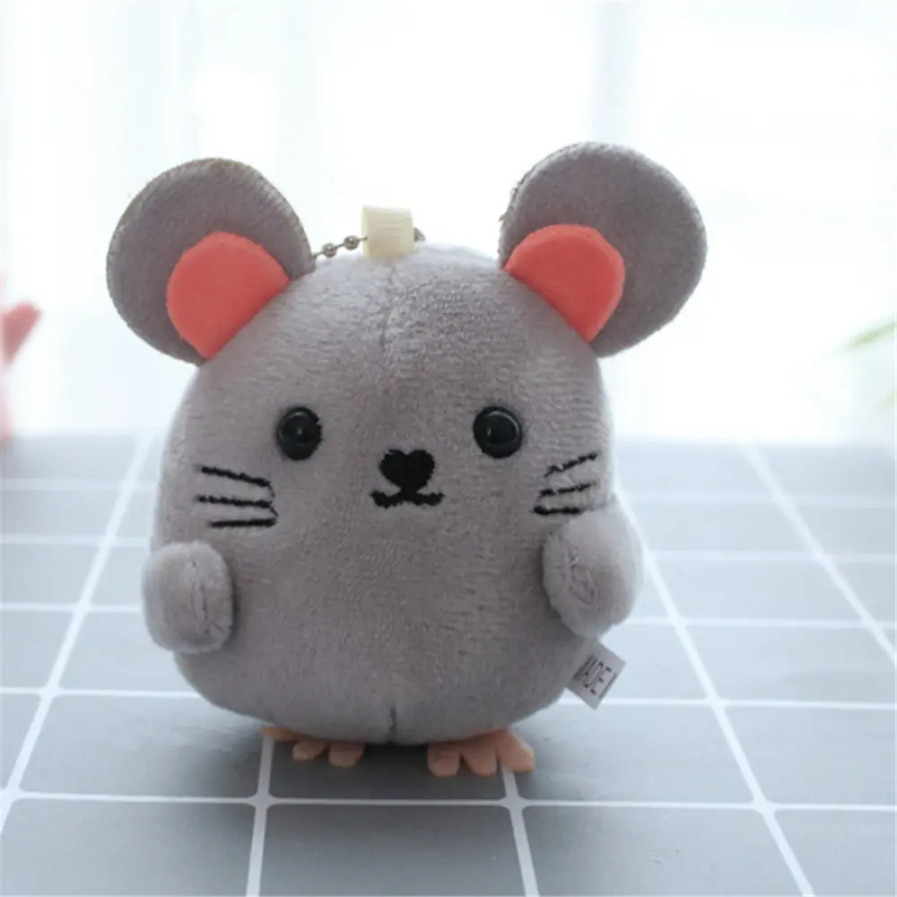Small 8CM , New Year Gift Mouse Gift Plush Toy , 30PCS/LOT  Little Animal Stuffed Plush Key Chain Toy