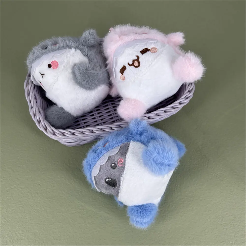 10PCS Wholesale 15CM Approx, Key Ring Chain Shark Plush Stuffed Toy Plush Animal Doll