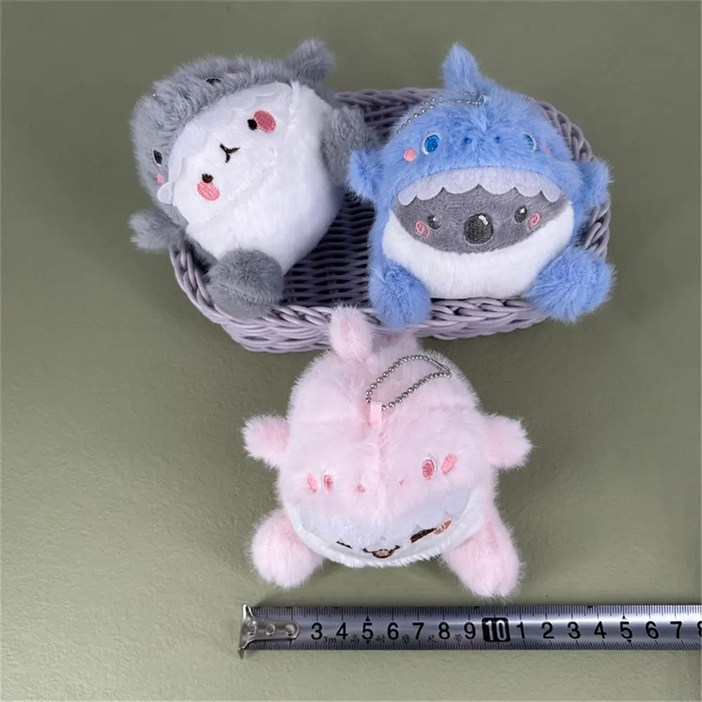 10PCS Wholesale 15CM Approx, Key Ring Chain Shark Plush Stuffed Toy Plush Animal Doll