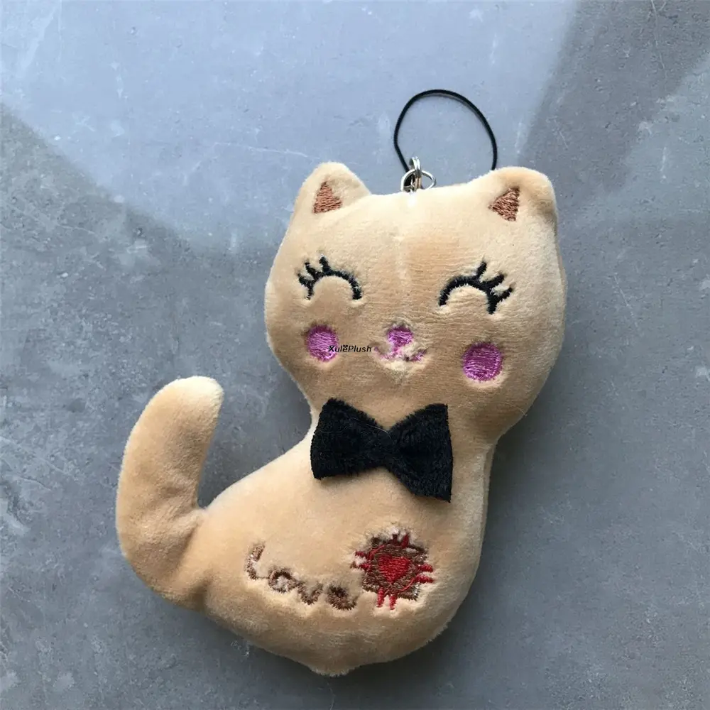 20PCS , 3Colors 8CM Cat Stuffed TOY , Keychain Toy Doll
