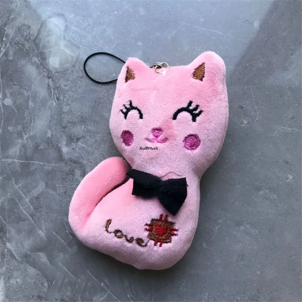 20PCS , 3Colors 8CM Cat Stuffed TOY , Keychain Toy Doll