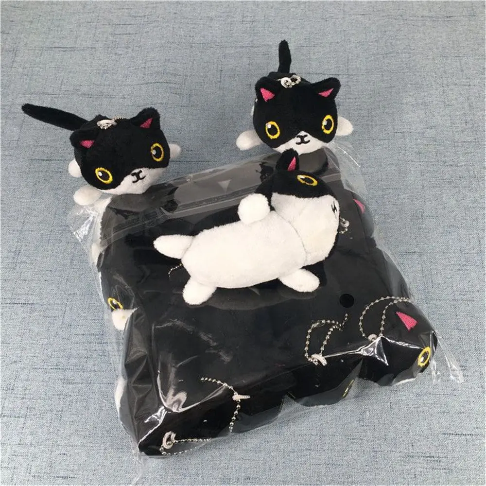 Wholesale 9PCS Cat Plush Keychain TOY , Gift Stuffed Decor Toy
