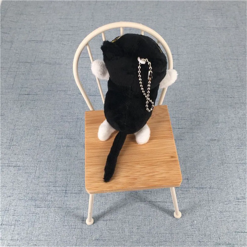 9PCS/LOT Black Cat Plush Stuffed TOY , Gift Pendant Decor Toy