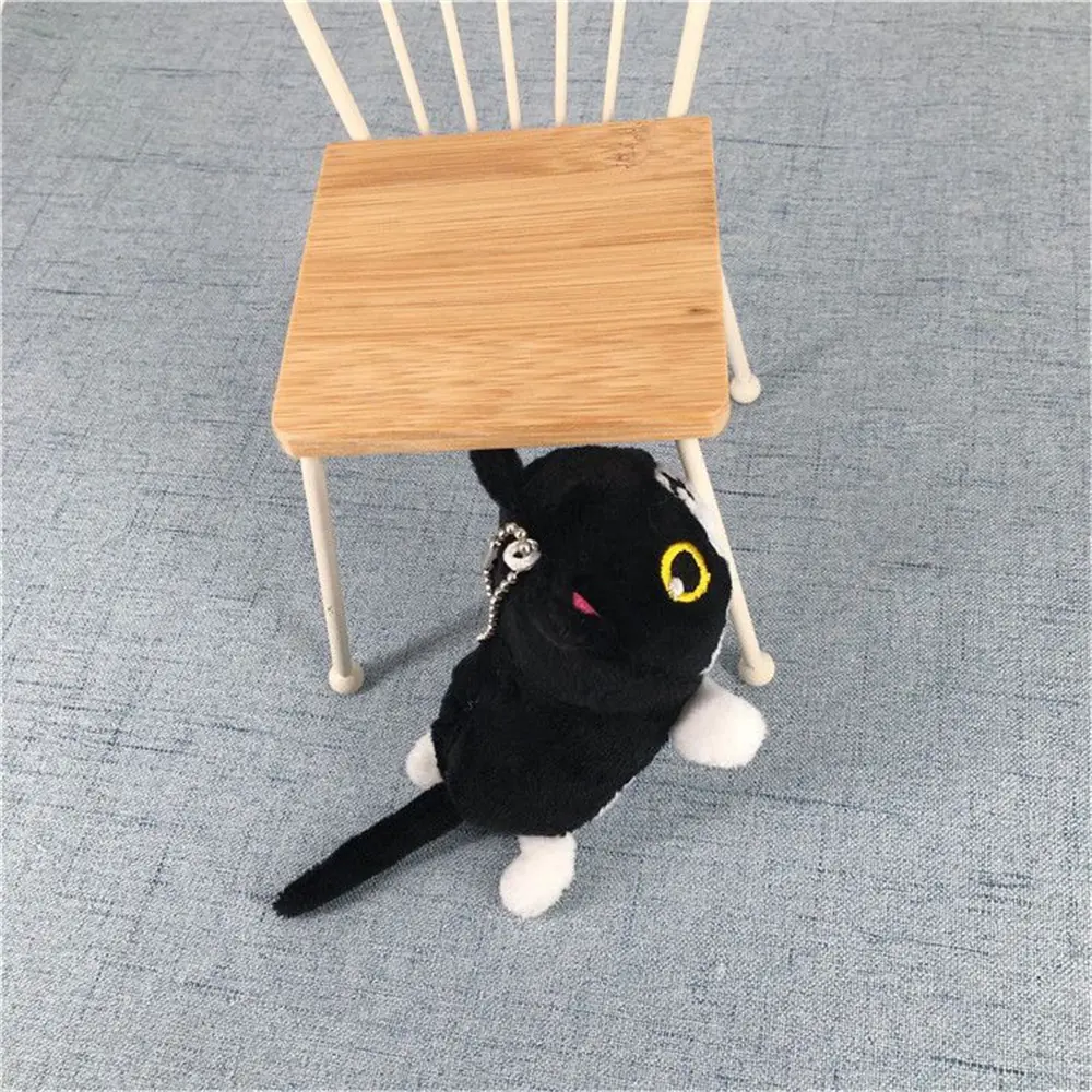 9PCS/LOT Black Cat Plush Stuffed TOY , Gift Pendant Decor Toy