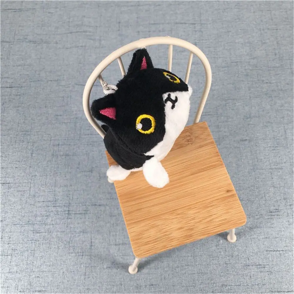 9PCS/LOT Black Cat Plush Stuffed TOY , Gift Pendant Decor Toy