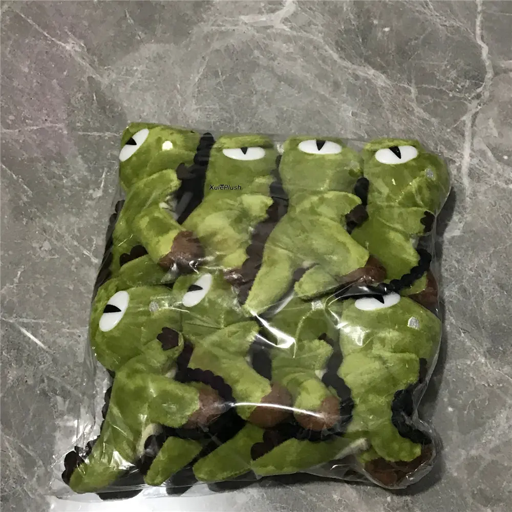 Color For Choice , Small 8CM Dinosaur Stuffed Plush Toy , Hair Decoration Plush Gift Doll With Rope