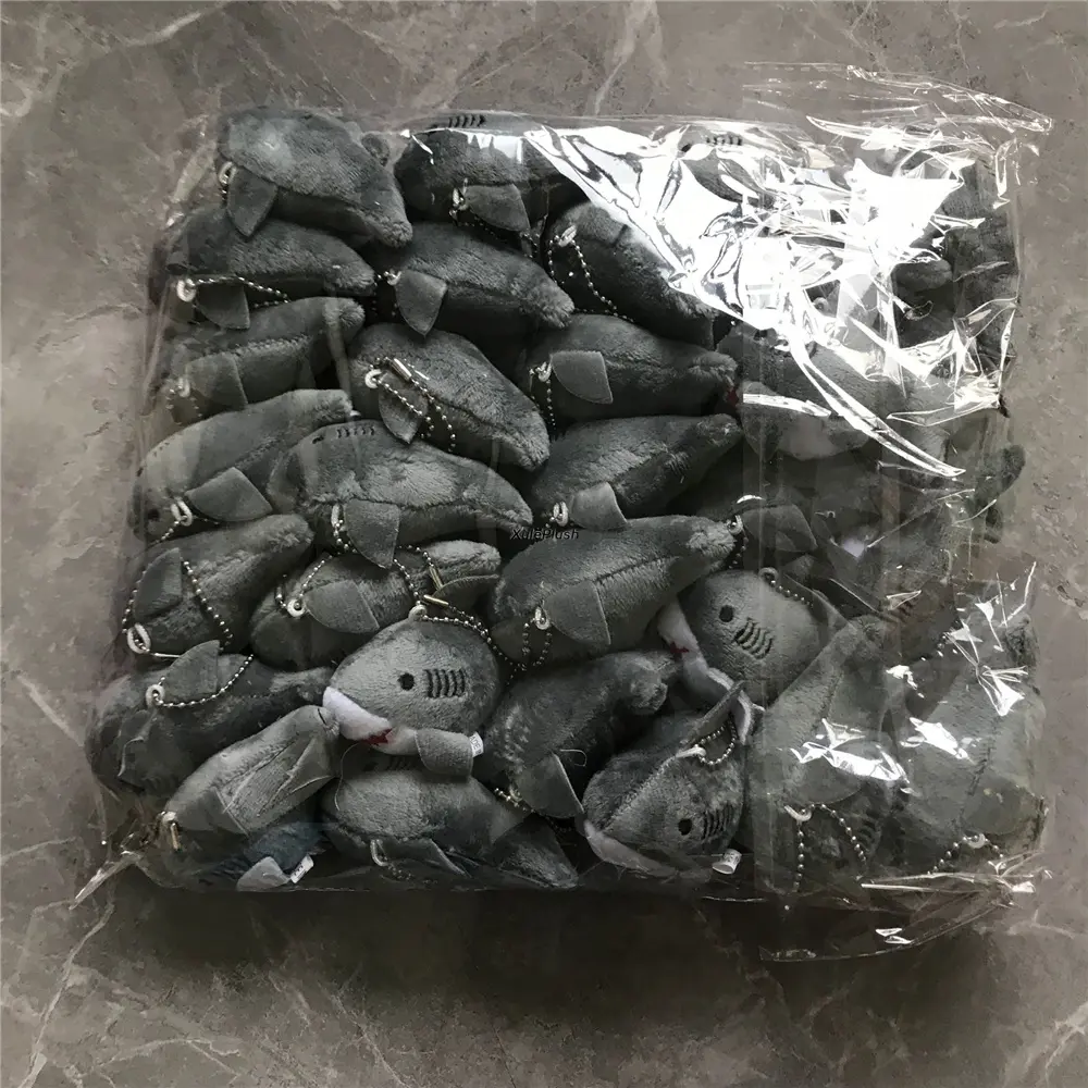3Colors, 30PCS Wholesale 5CM Plush Stuffed Shark Toy