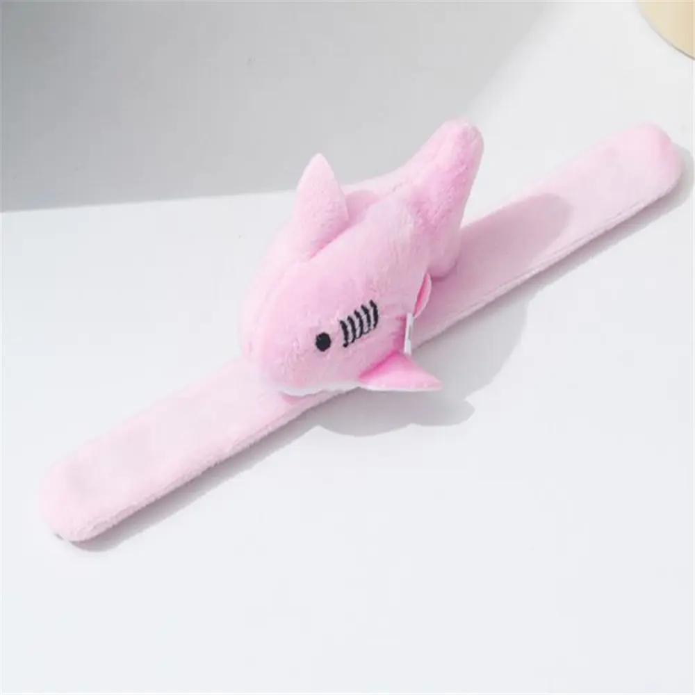 Cute 3Colors 8CM Shark Plush Bracelet Toy , Wrist Belt Decor Gift Plush Doll