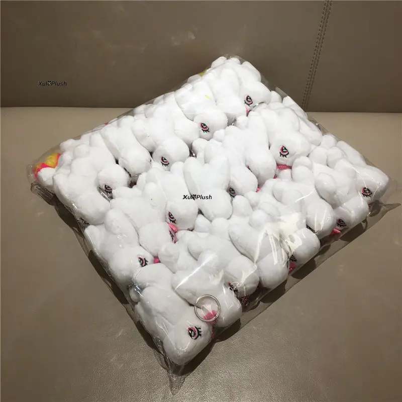 24PCS/LOT , Small 8CM Horse Stuffed Animal Plush Toy ; Keyring Chain Decoration Plush Horse TOY DOLL