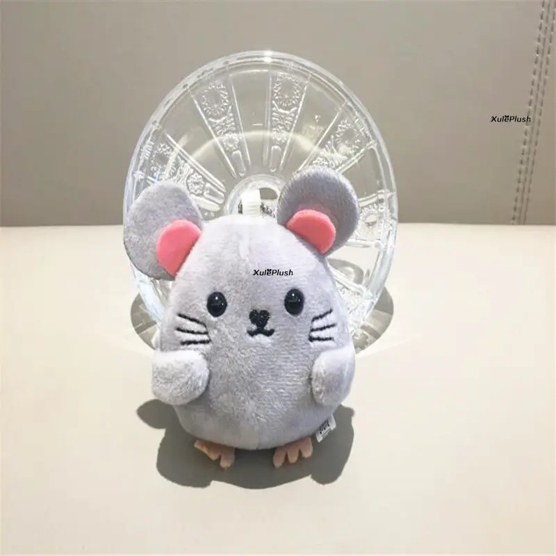 9CM Little Small Plush Mouse DOLL TOY ; Wedding Bouquet Gift TOY Key Chain Plush DOLL