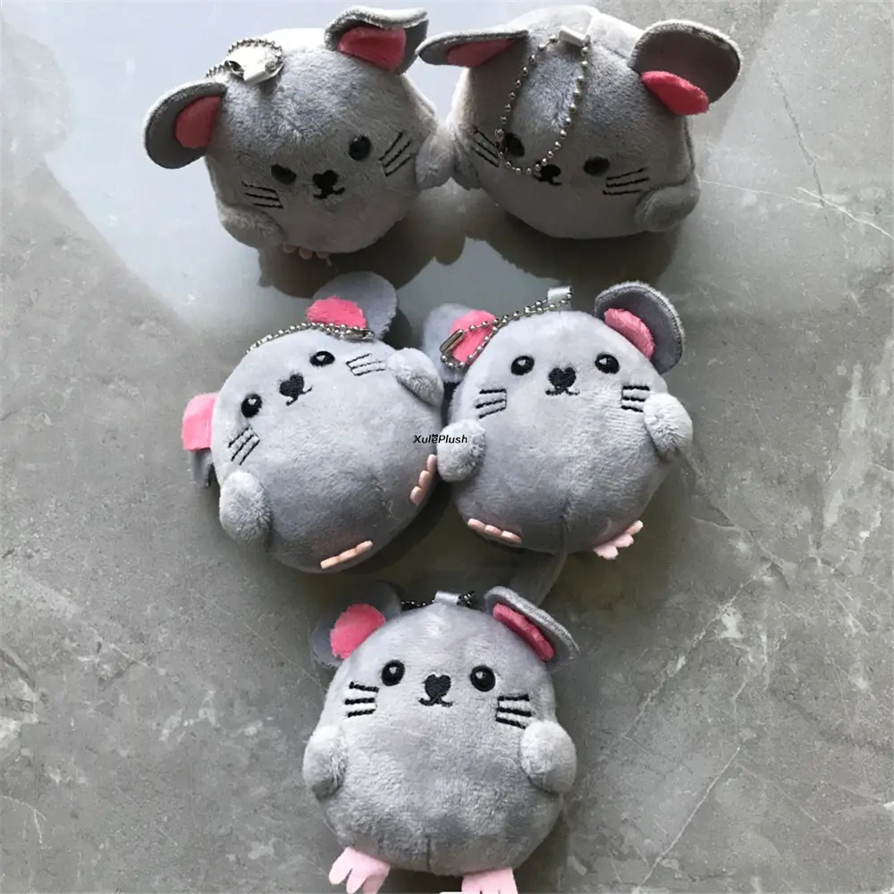 9CM Little Small Plush Mouse DOLL TOY ; Wedding Bouquet Gift TOY Key Chain Plush DOLL