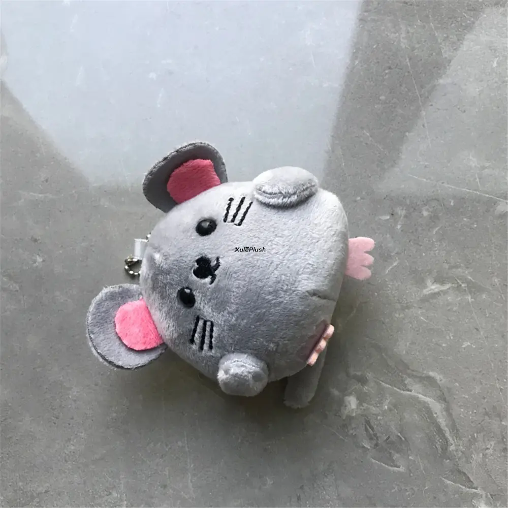 9CM Little Small Plush Mouse DOLL TOY ; Wedding Bouquet Gift TOY Key Chain Plush DOLL