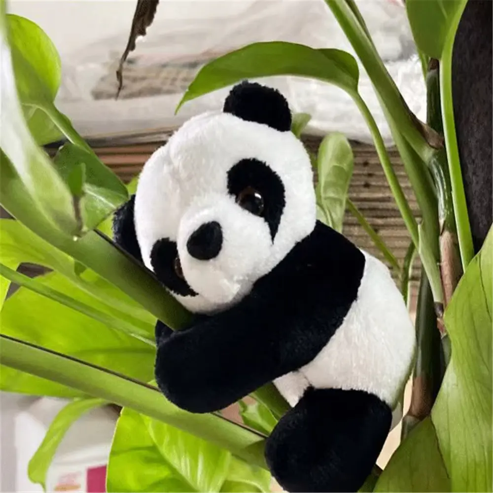 9CM Small Panda Clip Plush Gift For Kids Panda Toy