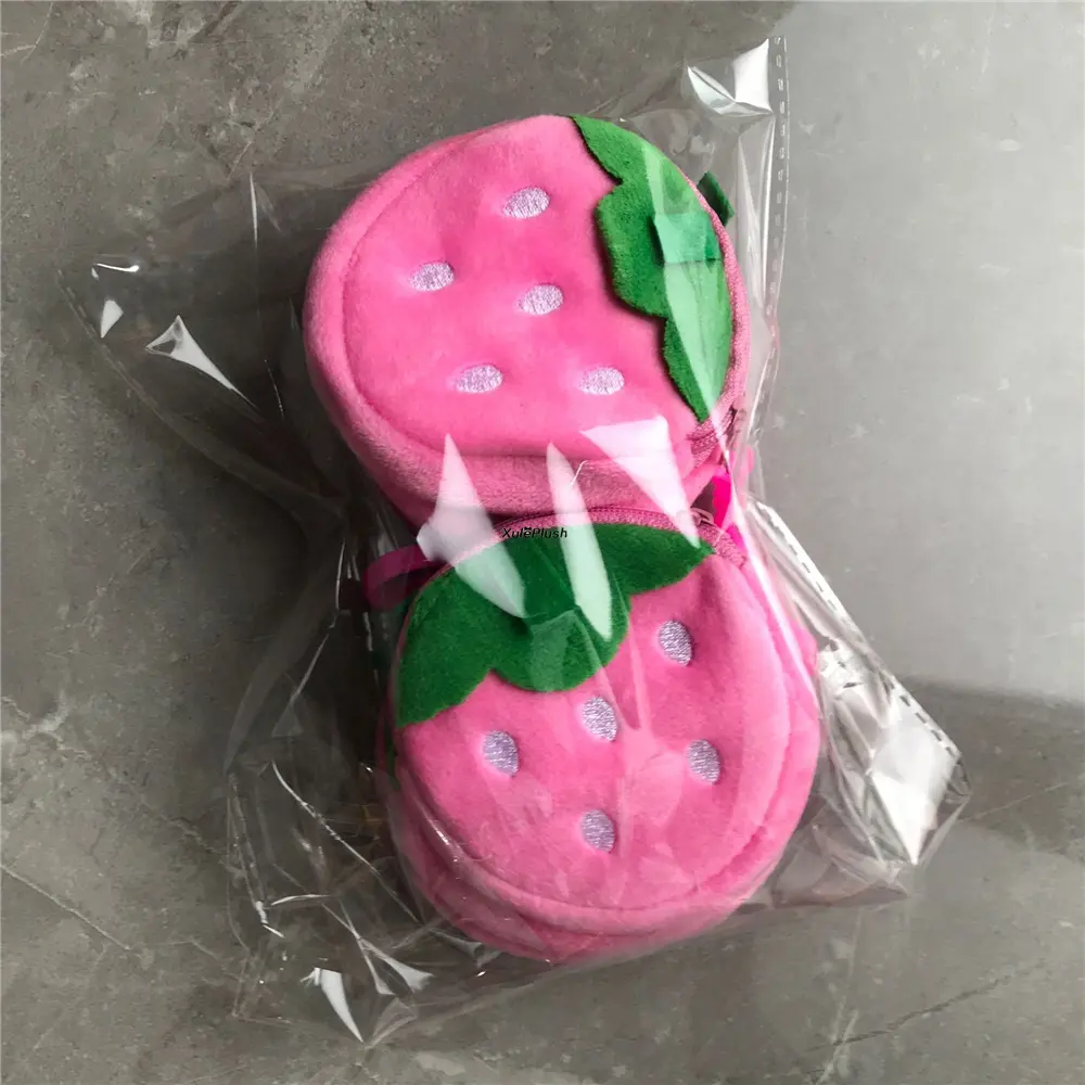 10PCS/LOT Mix Fruit Small 8CM Plush Purse Bag , Coin Pouch