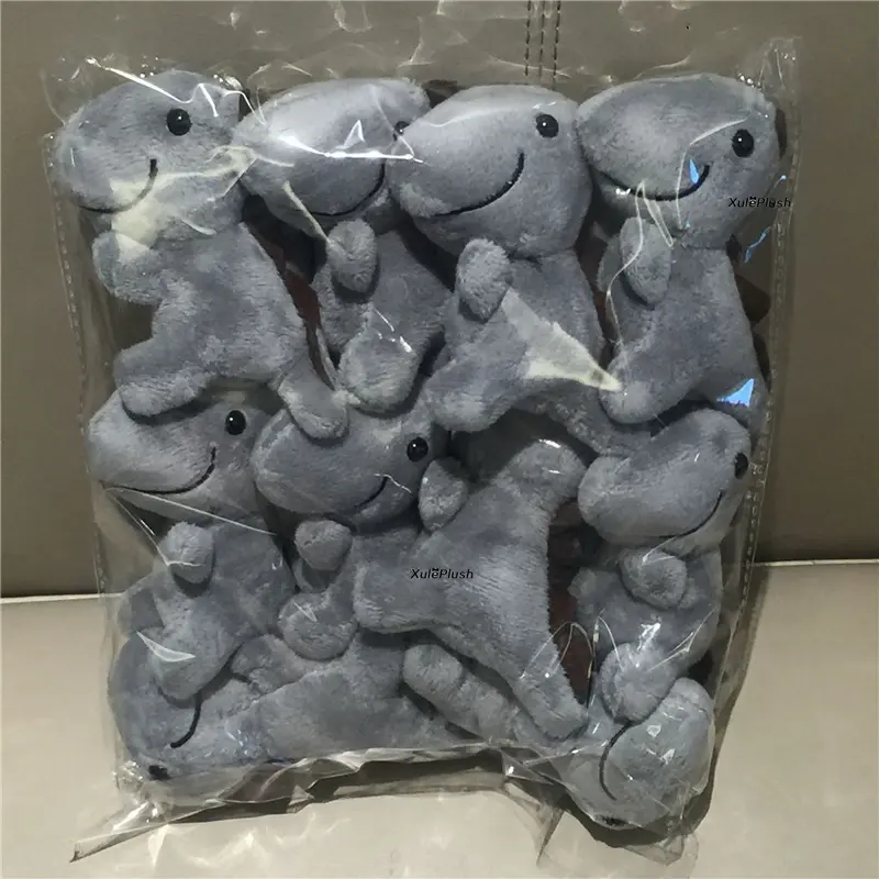 10PCS Wedding Gift Dinosaur Plush TOY DOLL , 6CM Key Chain 4Colors- Cotton Stuffed Animal