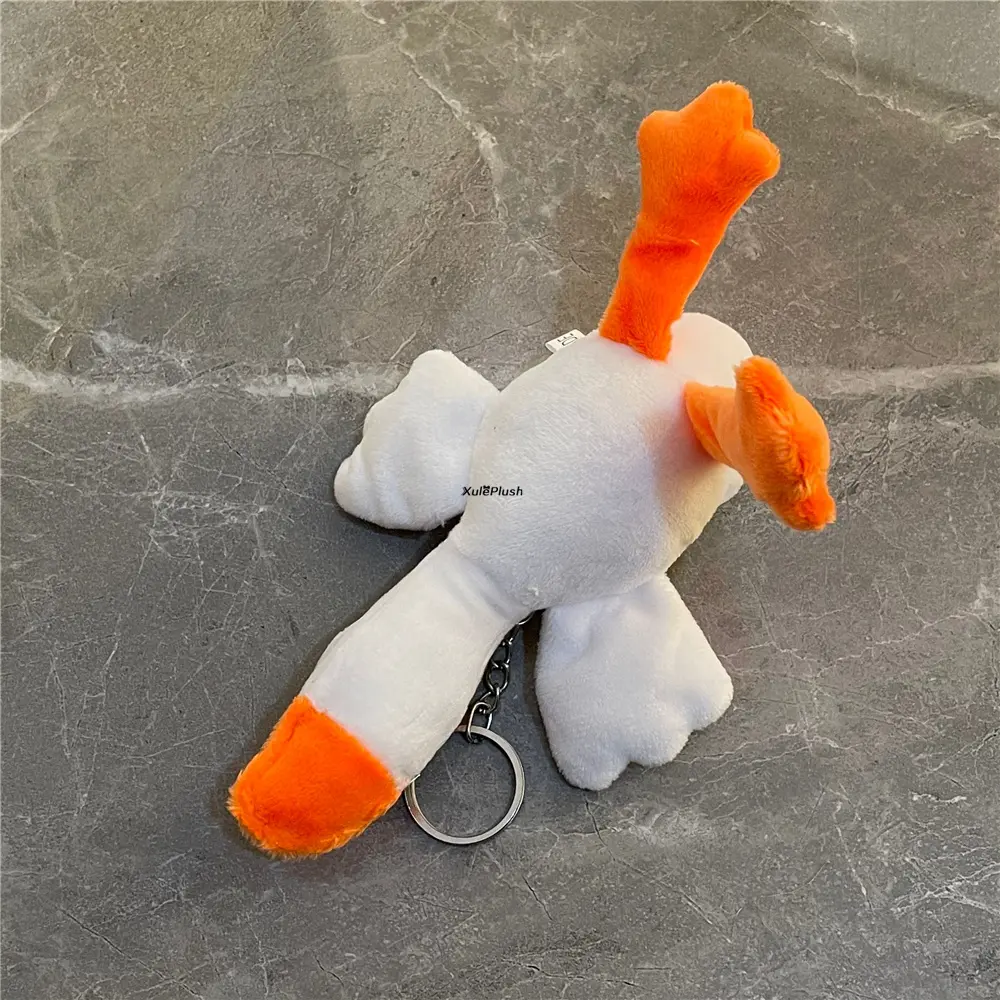 12PCS 12CM Approx. Duck Toy , Key Chain Plush Stuffed Toy Animal