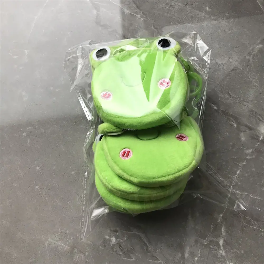 12PCS Small 8CM Cute Mix Designs Plush Purse , Kid Girl's Plush Coin Bag Key Chain Gift Toy