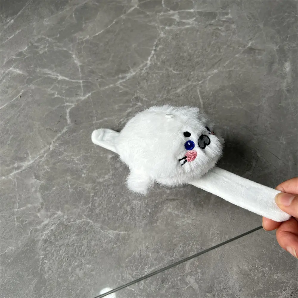2Colors 12CM Approx. Seal Plush Stuffed Toy , Wrist Bracelet Belt Plush Animal Toy Doll
