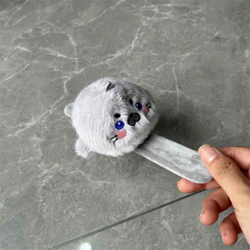 2Colors 12CM Approx. Seal Plush Stuffed Toy , Wrist Bracelet Belt Plush Animal Toy Doll