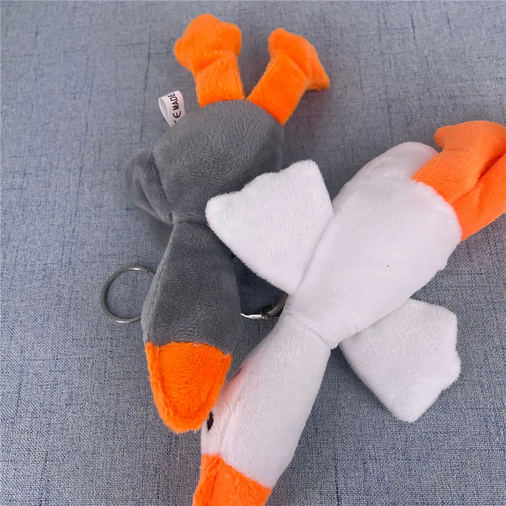 2Colors 14CM Approx. Duck Stuffed Plush Toy ; Keychain Gift Plush Stuffed Duck Doll