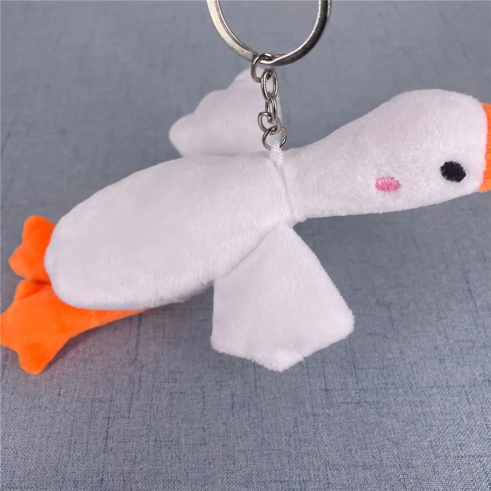 2Colors 14CM Approx. Duck Stuffed Plush Toy ; Keychain Gift Plush Stuffed Duck Doll