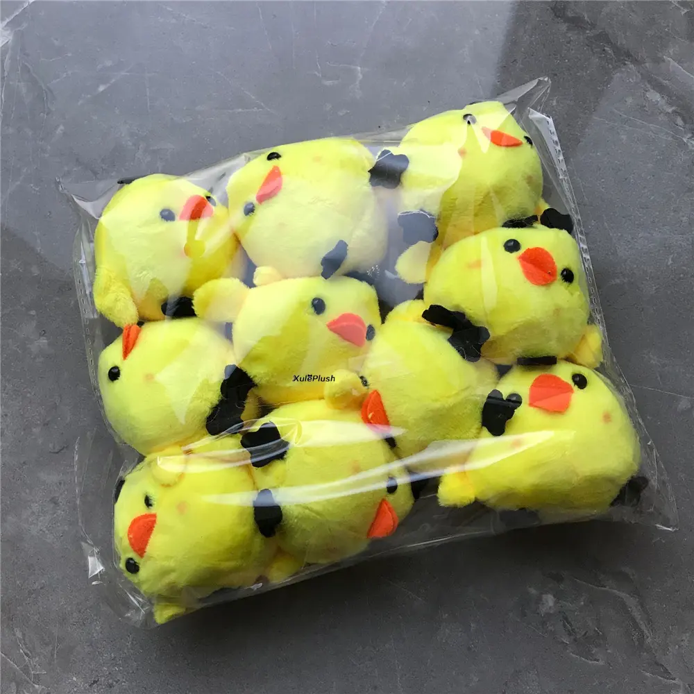 12PCS Chicken Plush Stuffed Toy , Keychain Gift Plush Animal Gift Doll