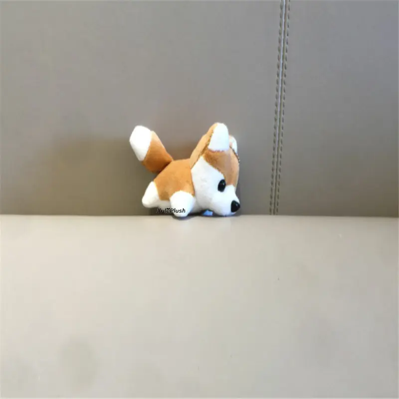 7CM approx. Dog toy ,  4colors- Plush Stuffed animal Toy doll , keychain Plush dog
