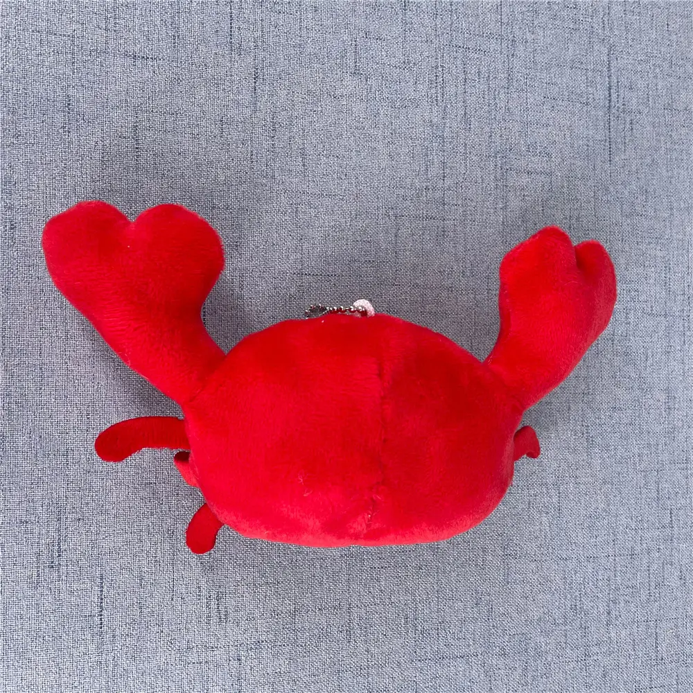 Cute 13CM Crab Plush Toy , Lobster Stuffed Key Chan Plush Toy Cute Soft Stuffed Dolls For Christmas Gift