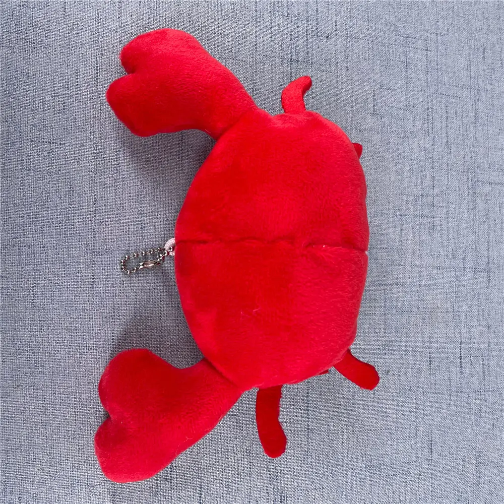 Cute 13CM Crab Plush Toy , Lobster Stuffed Key Chan Plush Toy Cute Soft Stuffed Dolls For Christmas Gift