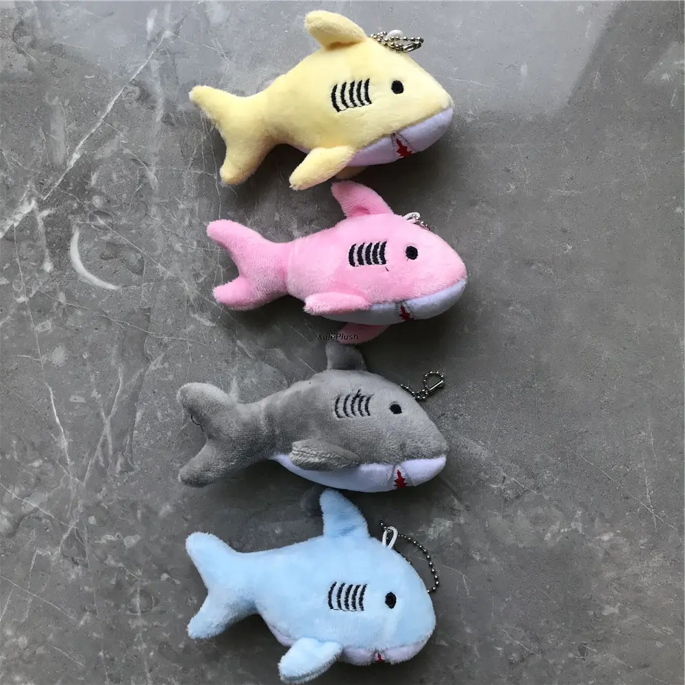 11CM Approx. Plush Key Chain Shark Toy Doll