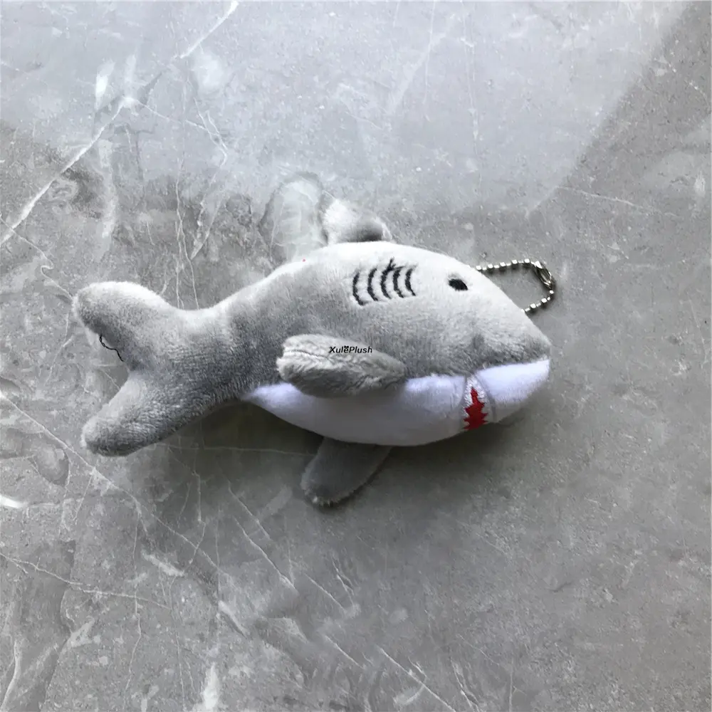 11CM Approx. Plush Key Chain Shark Toy Doll