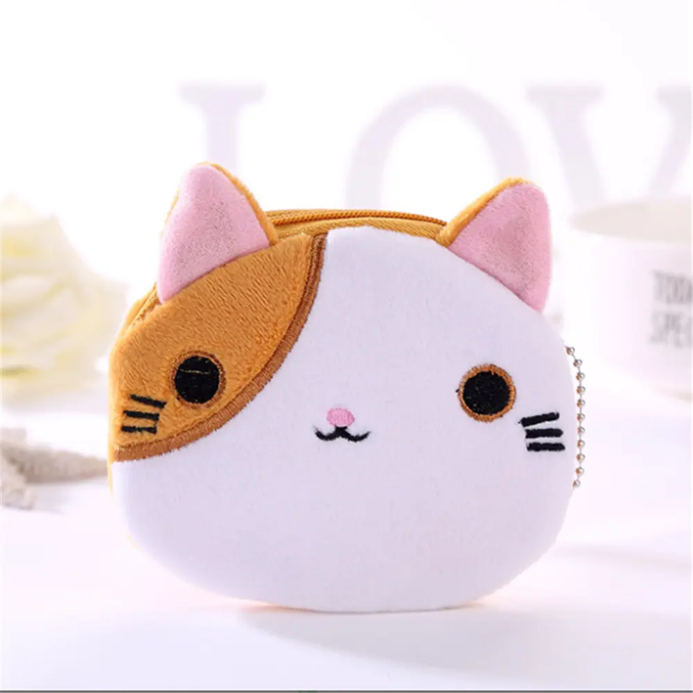Cute 6Colors Cat Toys , 10CM Approx. Plush Bag Toy Doll , Pendant Key Chain Gift Plush Bag TOY