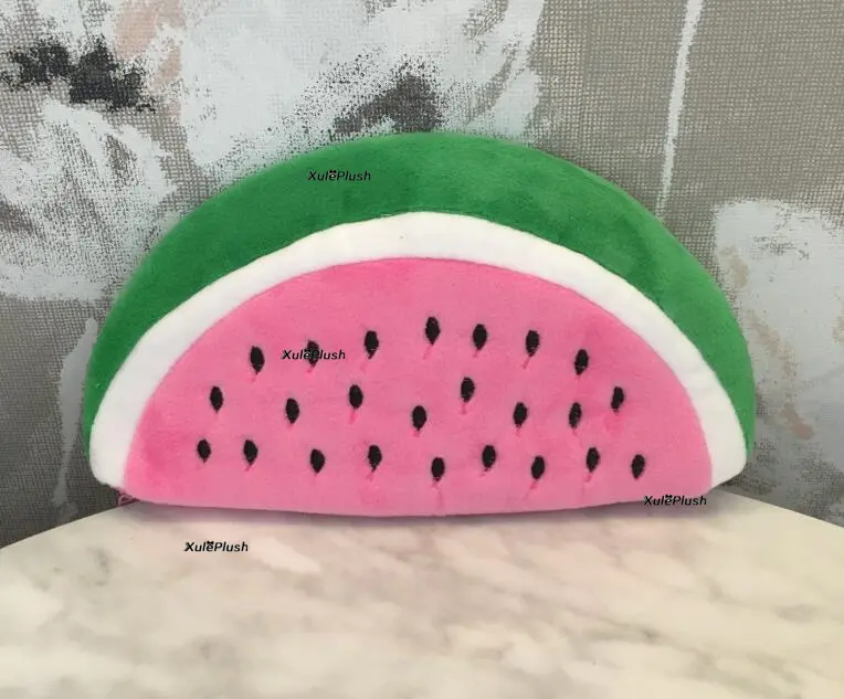 2Colors - Watermelon Plush Toy Toys Bag  , 22CM Approx. Keychain Plush Toy Watermelon Plush Doll