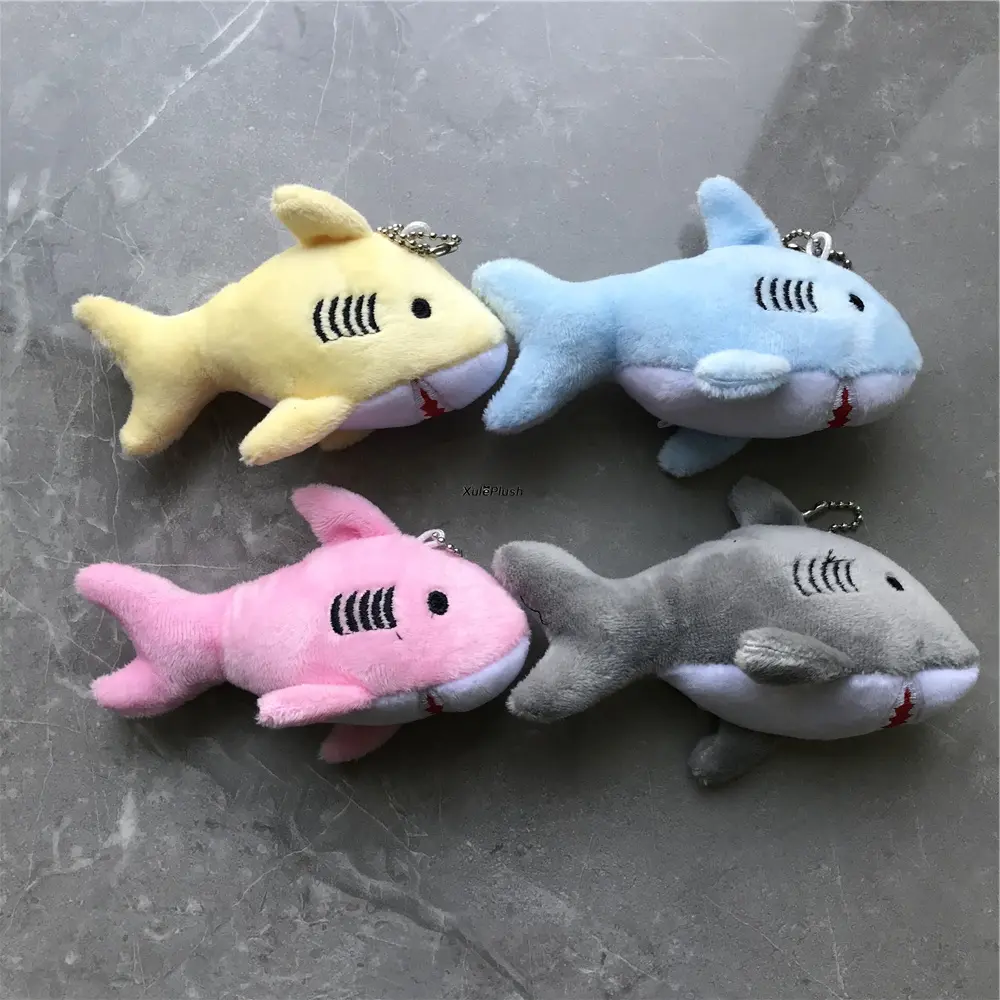 Designs Choice - Ocean Animal , PP Cotton Stuffed Plush Toy With Keychain Fish Shark Etc.