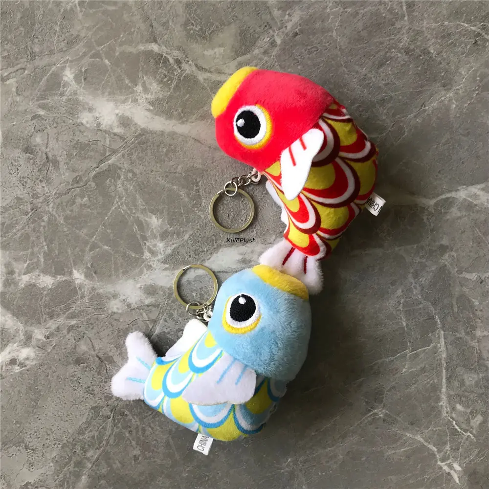 Designs Choice - Ocean Animal , PP Cotton Stuffed Plush Toy With Keychain Fish Shark Etc.