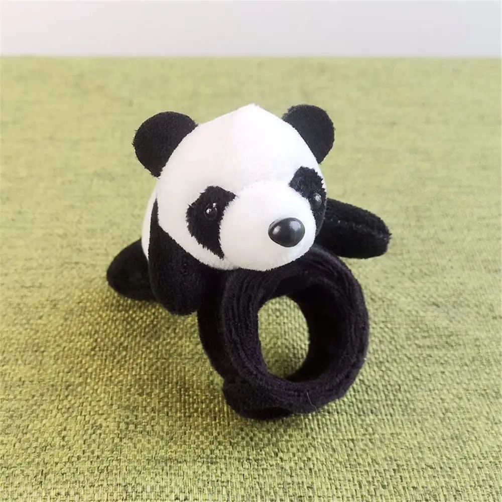 Little 9CM Panda Belt Plush Stuffed TOY DOLL ; Hand Gift Plush Toy