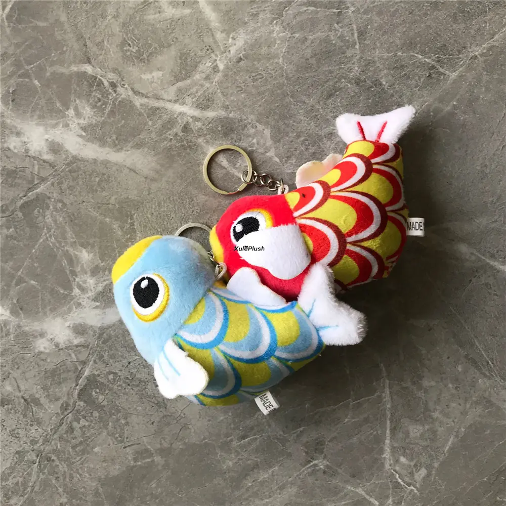 Designs Choice - Ocean Animal , PP Cotton Stuffed Plush Toy With Keychain Fish Shark Etc.