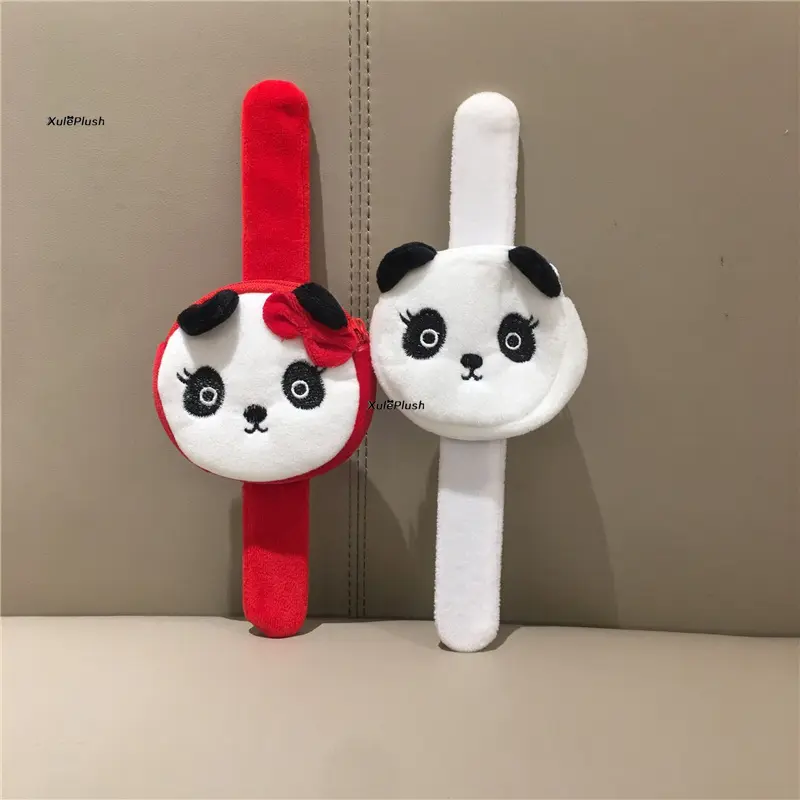 mini 8cm , 2colors - Panda small Plush Purse , mini panda plush purse , Children' Plush purse