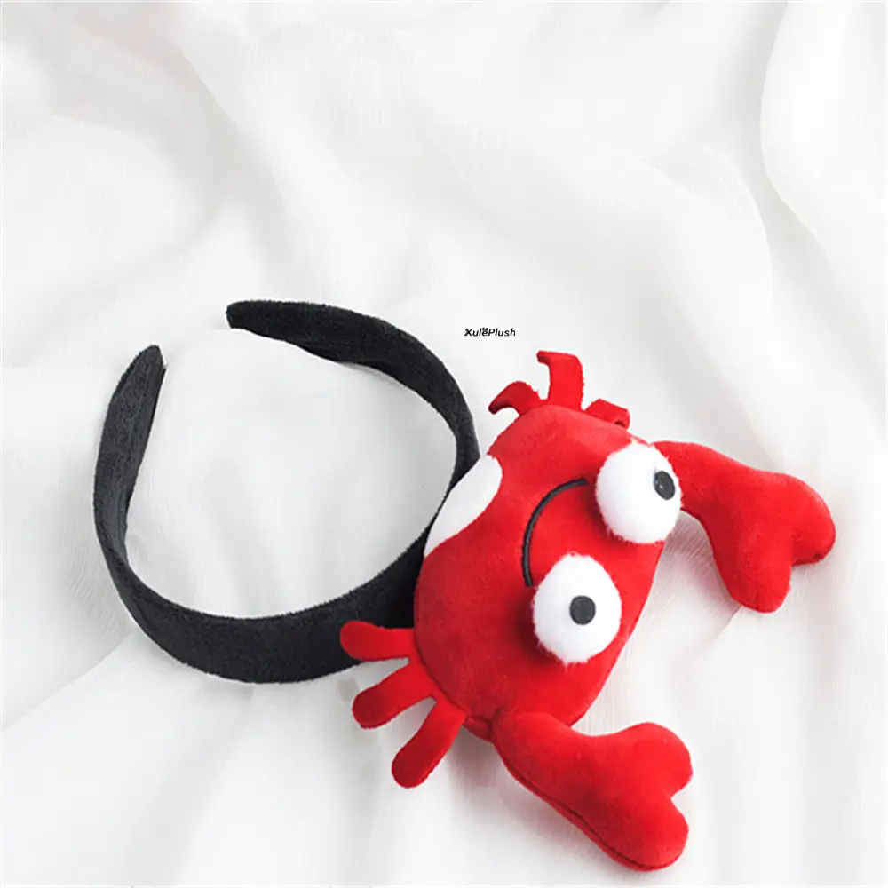 12CM-15CM 2Sizes , 2Designs, Crab Keychain Plush Doll , Pendant Lobster Stuffed Animal Toy