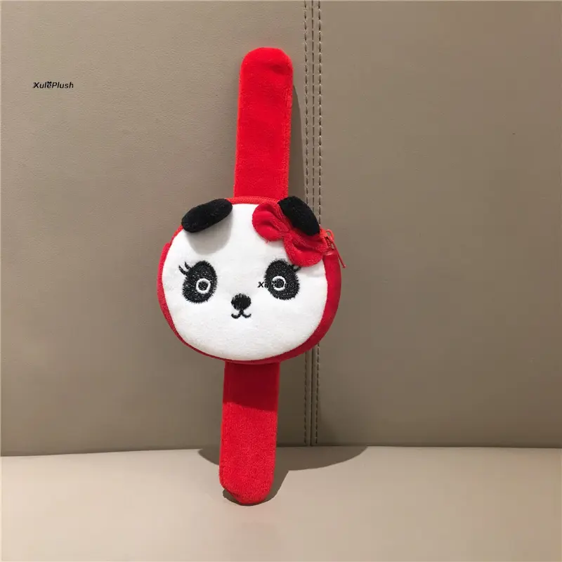 mini 8cm , 2colors - Panda small Plush Purse , mini panda plush purse , Children' Plush purse