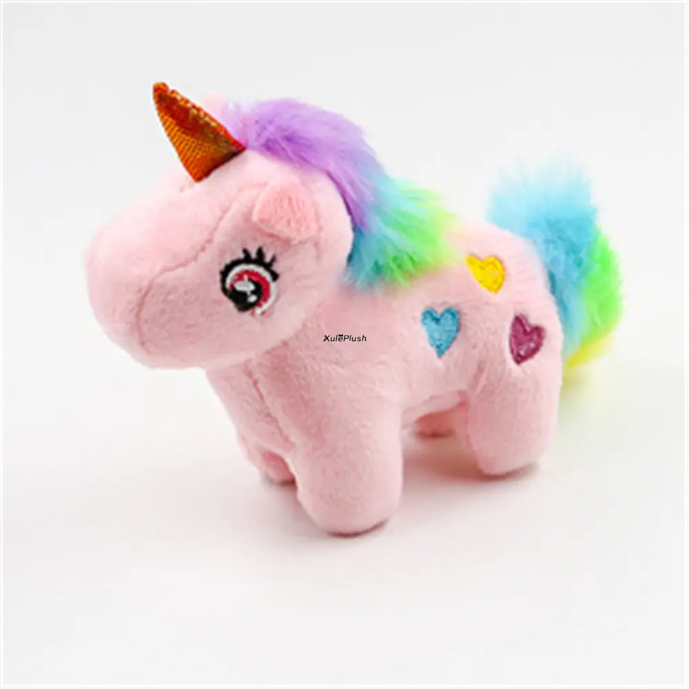 4Colors , 9CM Horse Stuffed Plush DOLL , Plush Animal Key Chain TOY DOLL