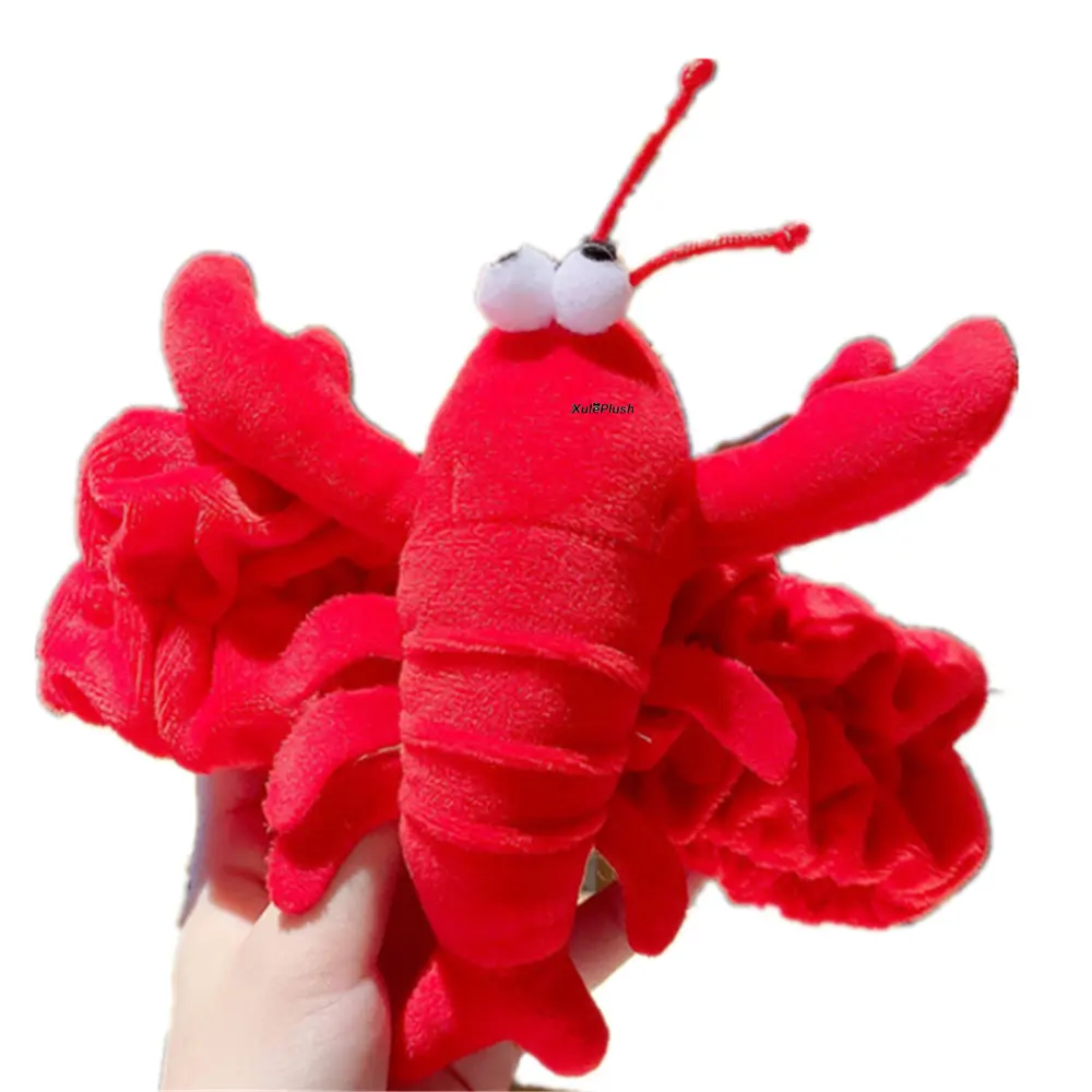 12CM-15CM 2Sizes , 2Designs, Crab Keychain Plush Doll , Pendant Lobster Stuffed Animal Toy