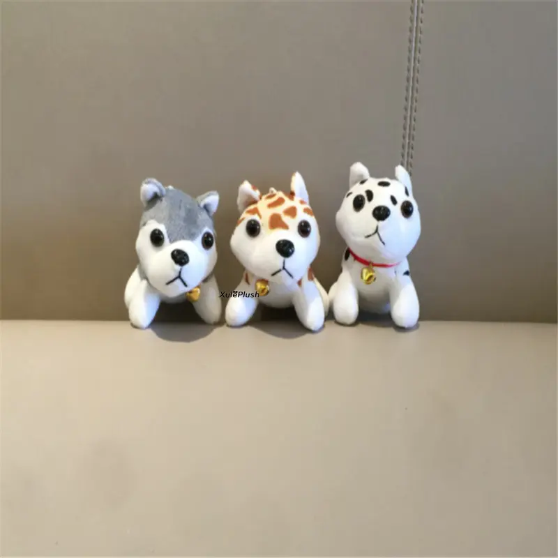 Dogs - Size 6-9CM Approx. Stuffed Plush Toy , High Quality Gift Key Chain Doll