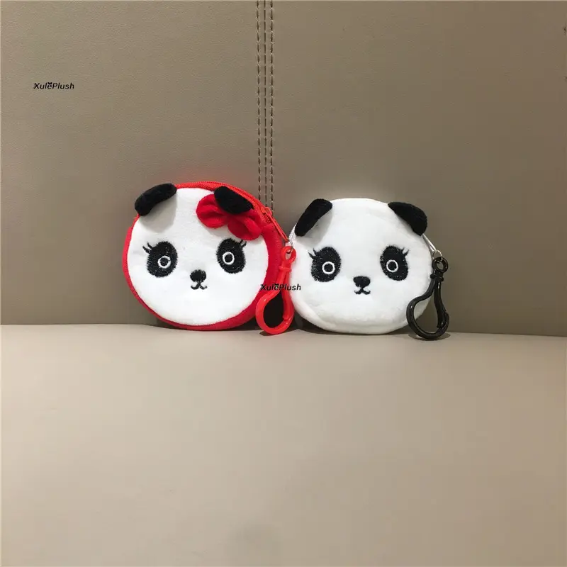 7CM , Small Hand Belt Plush Purse , Panda Plush Coin Bag Pouch