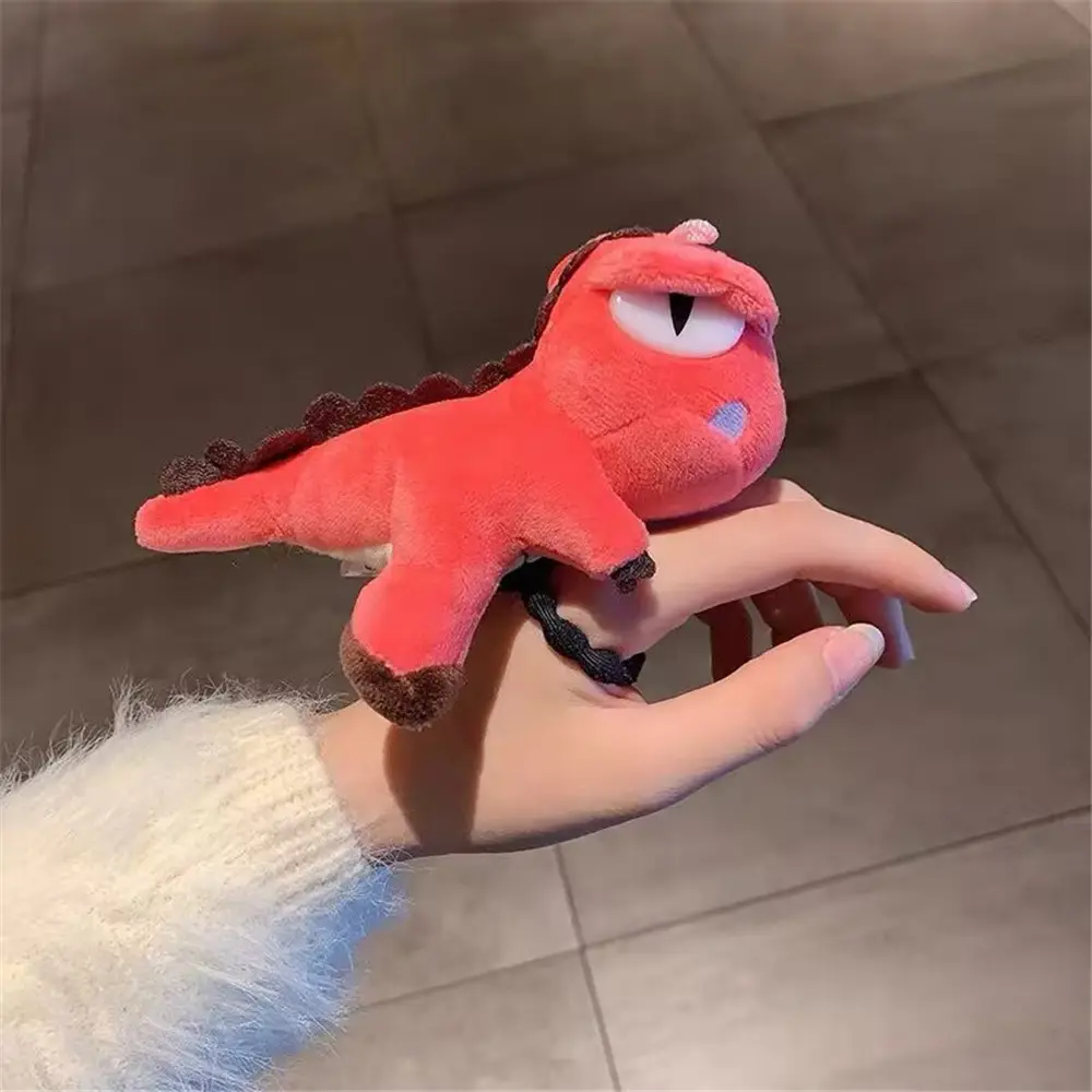 7Colors - Dinosaur Stuffed Plush Animal Toy Doll , Little Hair Decor Plush Stuffed Toy , Hairband Rope Plush Doll