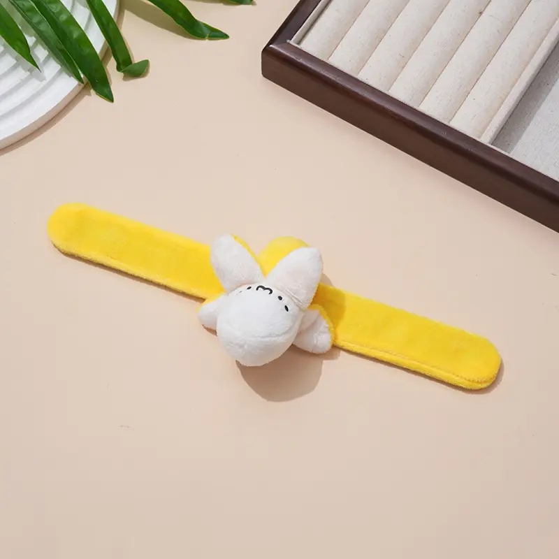 8CM Little Yellow Banana Plush TOY , String Keychain Plush Doll , Bracelet Belt Plush TOY