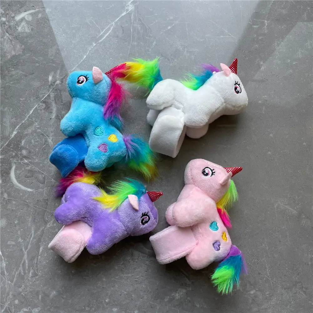 4Colors , New Horse , Belt Toy , Plush Bracelet Belt Decoration Plush Unicorn Toy